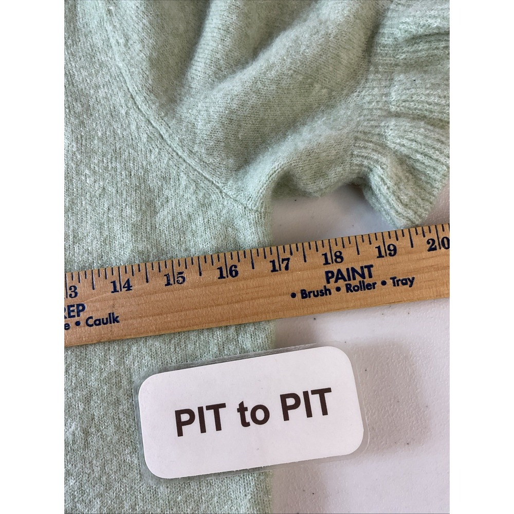 Rails Sage Green Short-Sleeve Ruffle Hem Sweater Cardigan SM preppy dainty - Picture 7 of 9